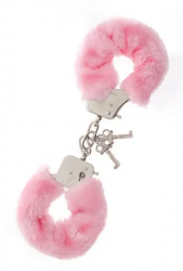 Metal Handcuff with Plush. PINK